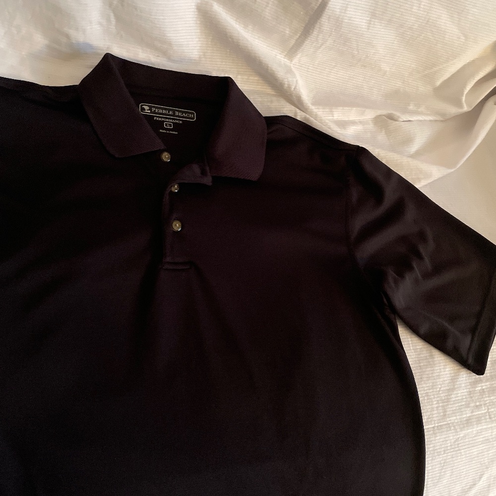 Men’s knit pebble beach polo shirt